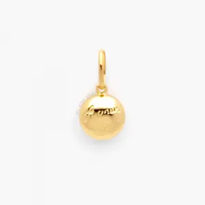 Pingente Fé em Ouro Amarelo Agnus Dei