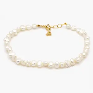 Pulseira com Pérola Barroca